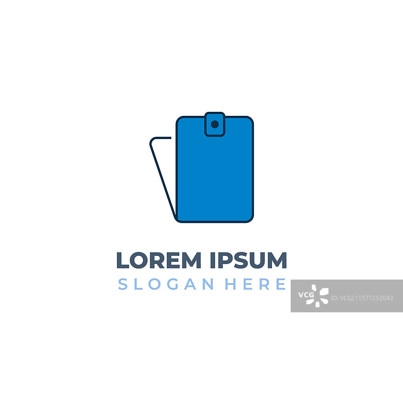 线条艺术风格的钱包logo组合图片素材