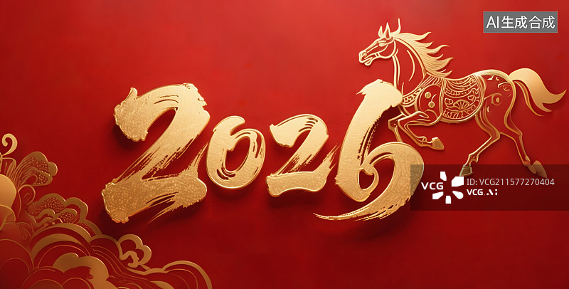 【AI数字艺术】2026年春节祝福图片素材
