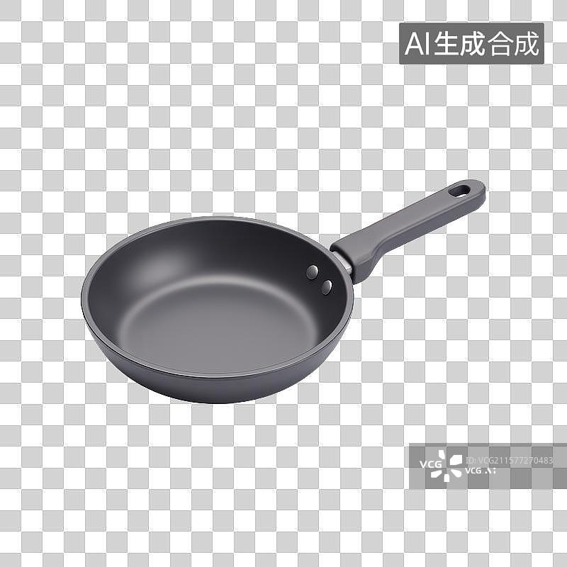 【AI数字艺术】简约时尚的无涂层炒锅图片素材