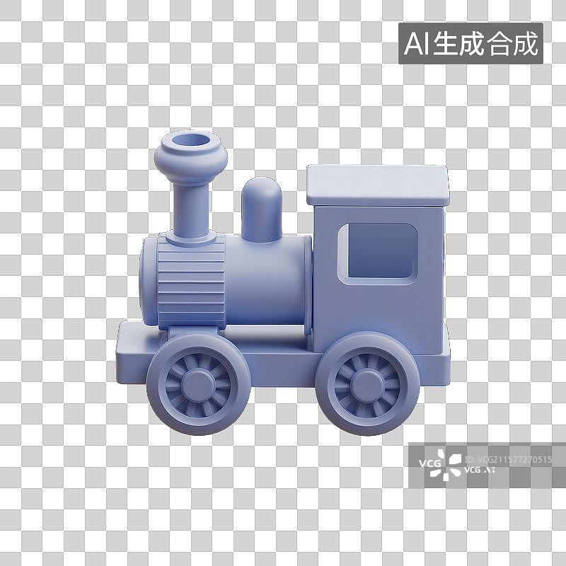【AI数字艺术】怀旧蒸汽小火车图片素材