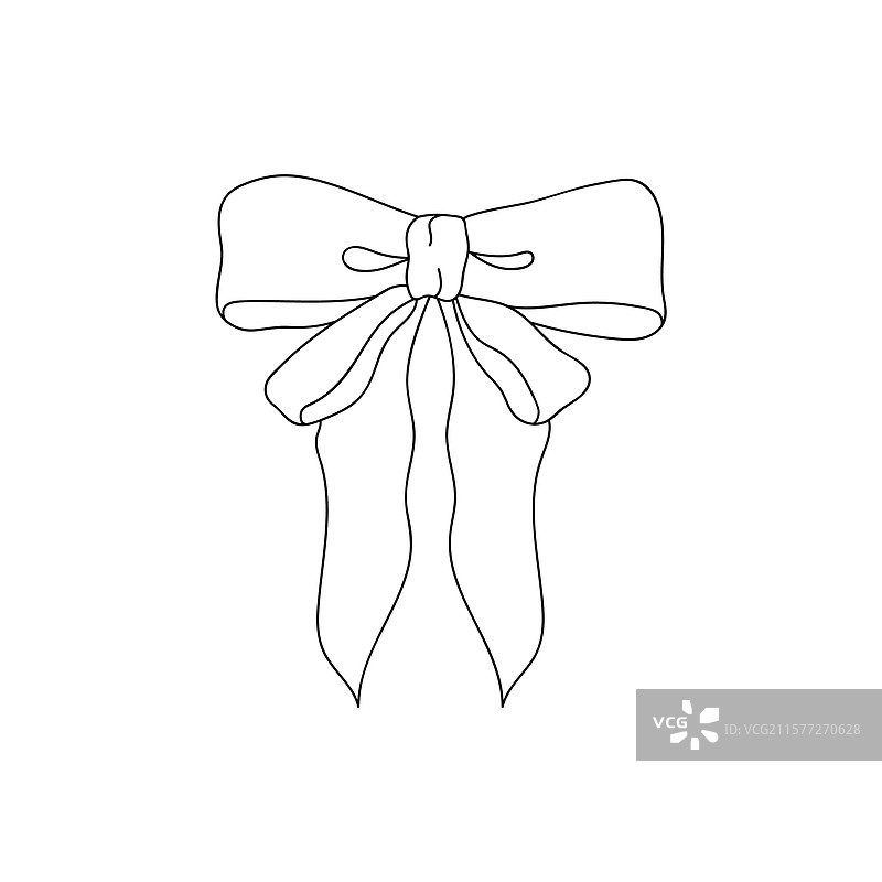 简单的黑白蝴蝶结图片素材