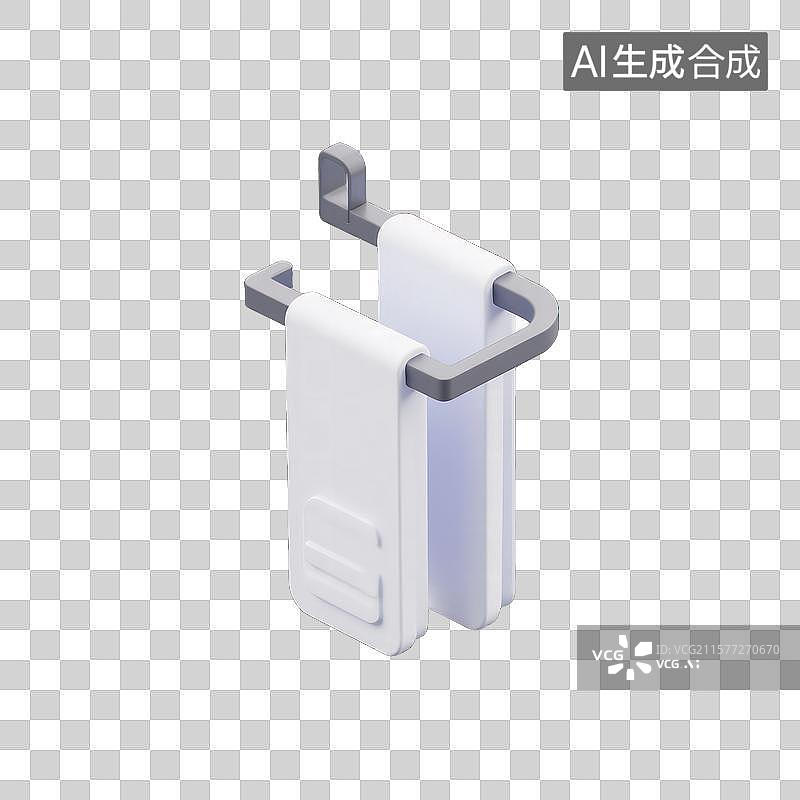 【AI数字艺术】简约风毛巾架图片素材