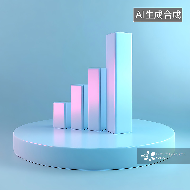 【AI数字艺术】经济数据图标，增长，金融技术数字化，大数据图片素材