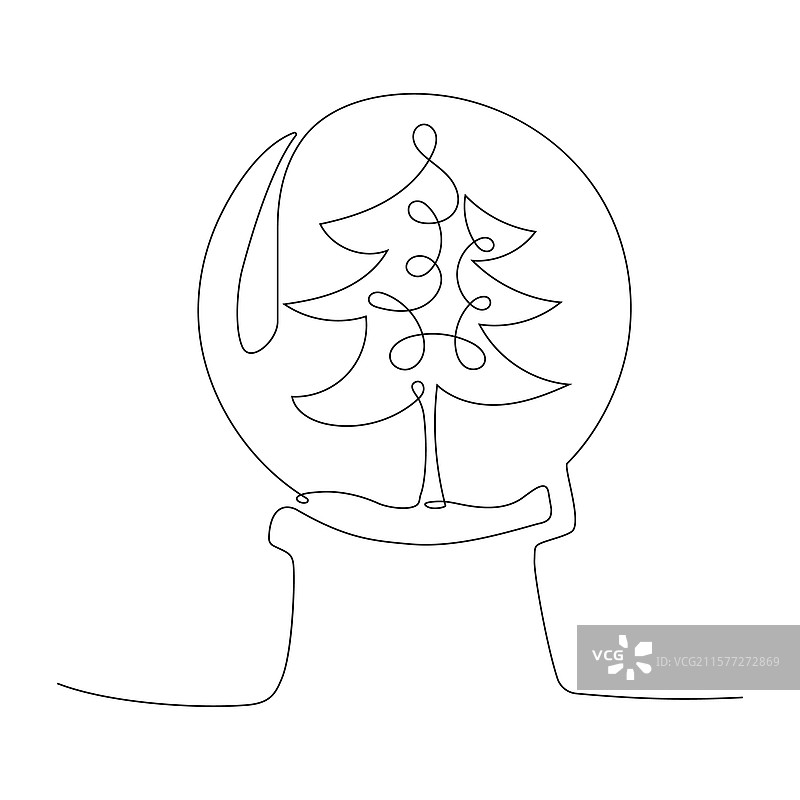 创意雪球的轮廓，里面有一个图片素材