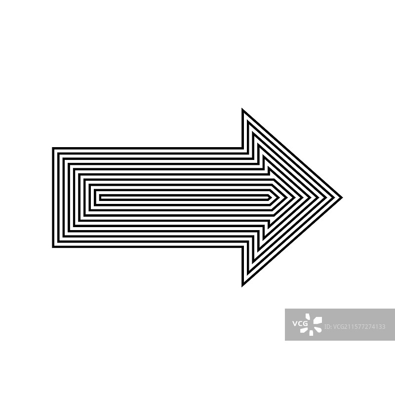 各种类型箭头标志的集合图片素材
