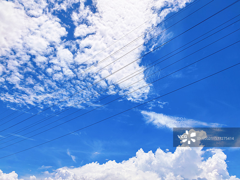 天空的分割线图片素材