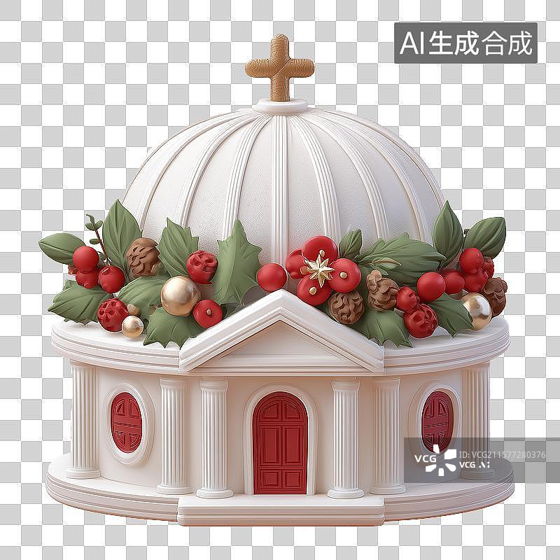【AI数字艺术】教堂尖顶三维设计图片素材