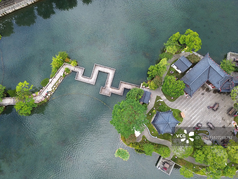 挹翠湖的夏天图片素材