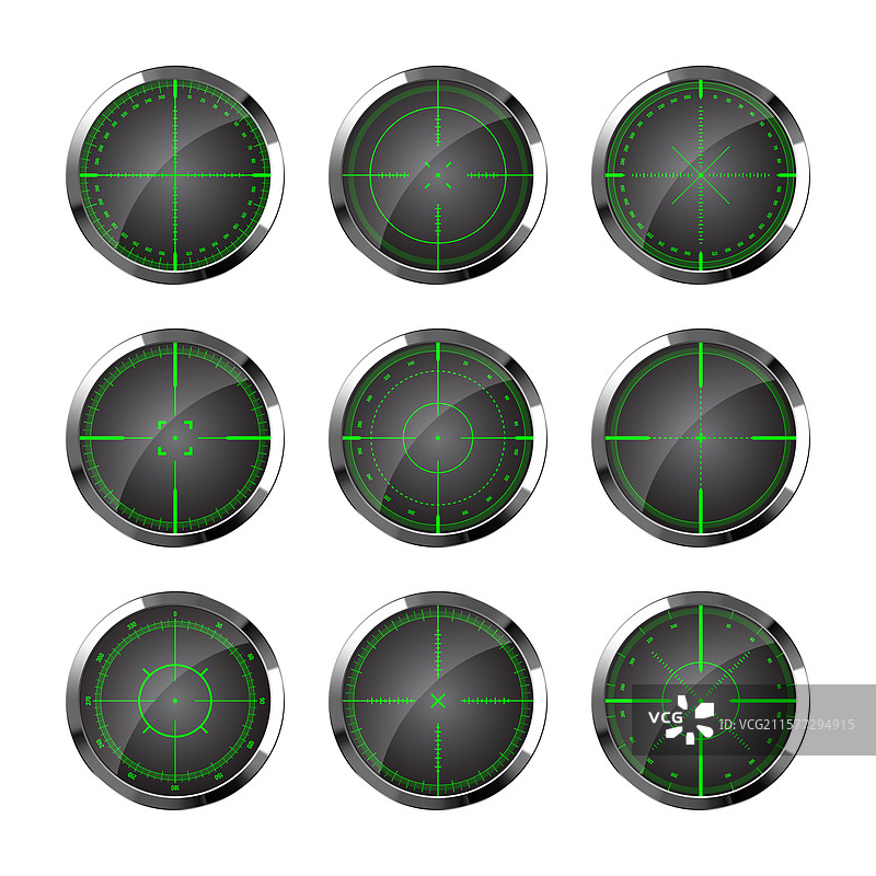 铬合金武器夜视瞄准镜狙击步枪光学设备图片素材