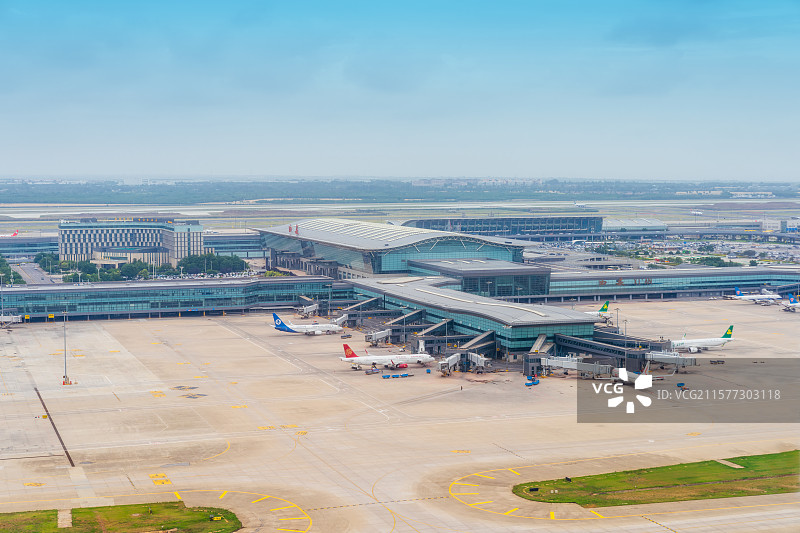 陕西，西安市，咸阳市，西安咸阳国际机场，IATA：XIY，ICAO：ZLXY，中国八大区域枢纽机场图片素材