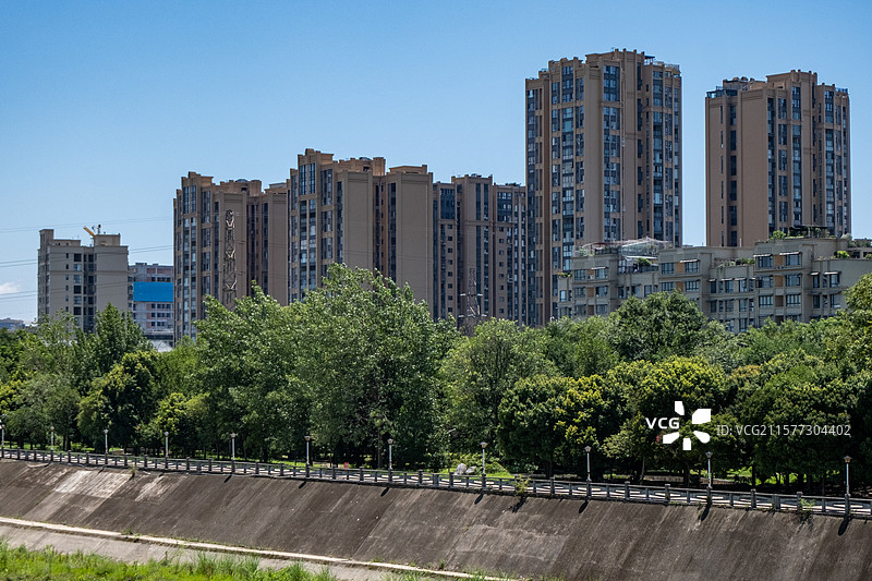 四川省绵阳市安州区各种角度景观图片图片素材