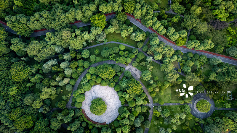 重庆龙头寺公园夏季航拍图片素材