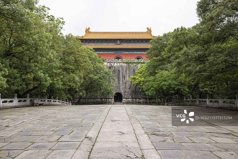 南京明孝陵方城明楼图片素材