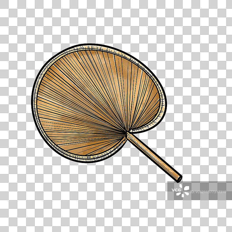 手绘蒲扇图片素材