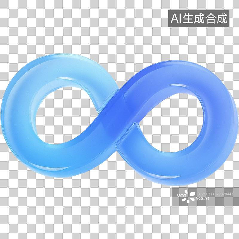 【AI数字艺术】3D无限循环图标图片素材