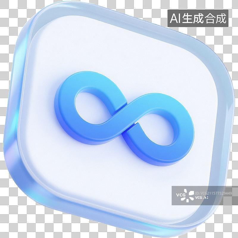 【AI数字艺术】3D无限循环图标图片素材