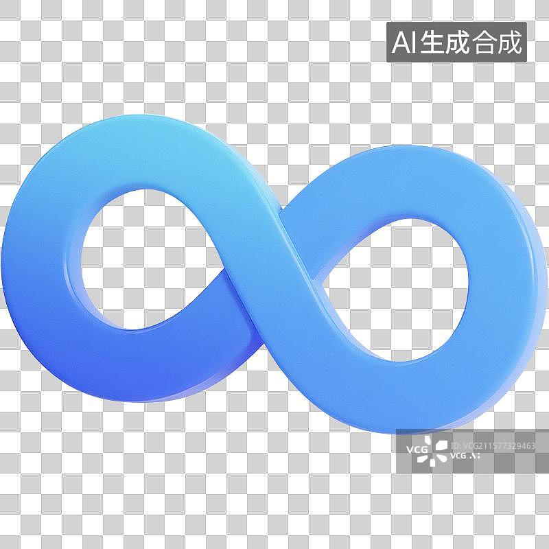 【AI数字艺术】3D无限循环图标图片素材