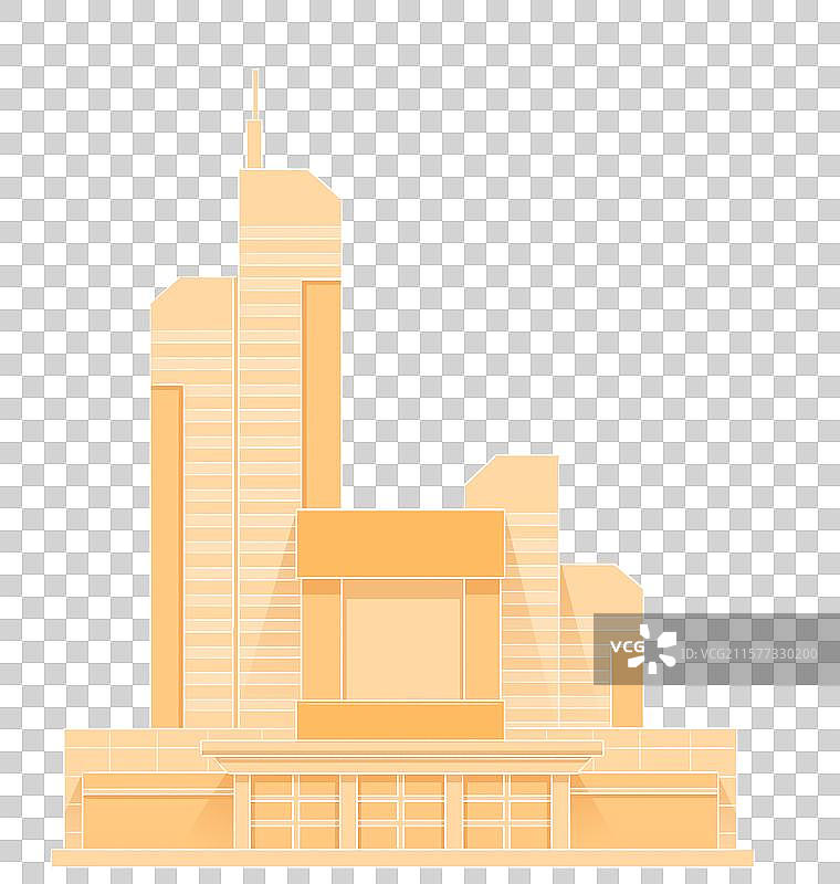 长沙景点建筑元素图片素材