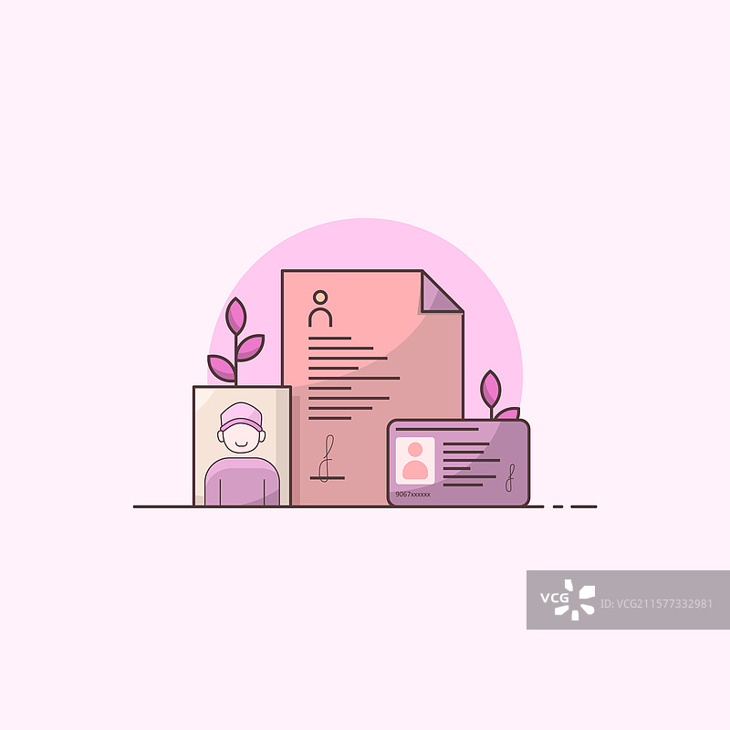 个人数据文件身份证照片图片素材