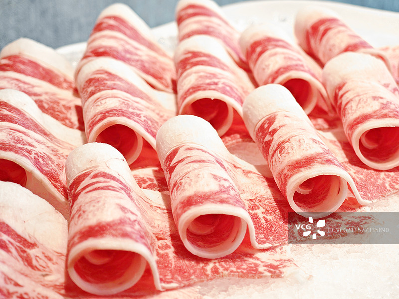 火锅肥牛卷和牛图片素材