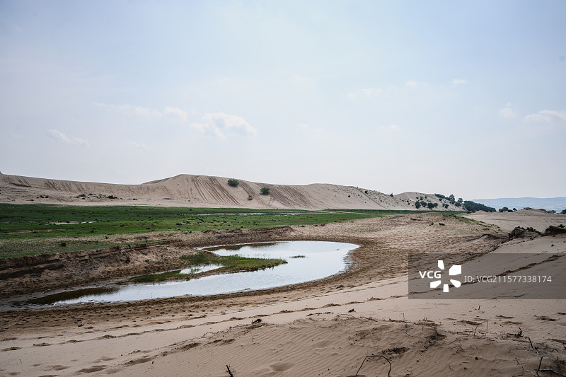 内蒙古锡林郭勒草原沙漠图片素材