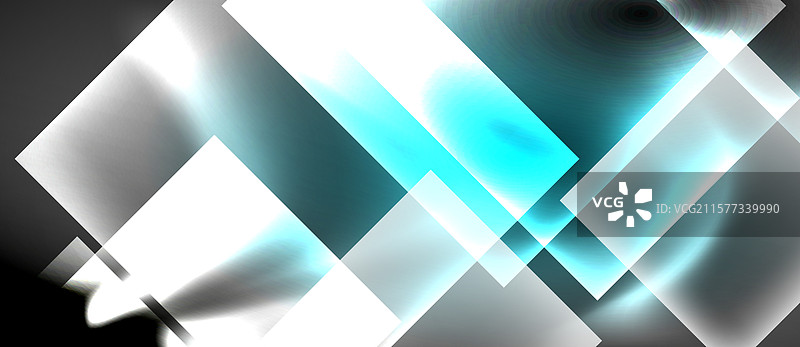 深色霓虹色与玻璃方形图案图片素材