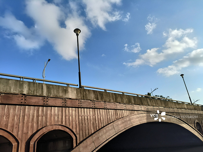 常德穿紫河沿河风光图片素材