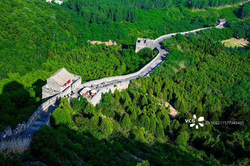 河北秦皇岛山海关角山长城图片素材