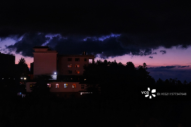 咸宁九宫山晚霞图片素材