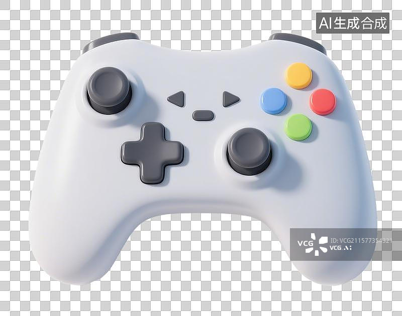 【AI数字艺术】3D三维虚拟现实卡通游戏手柄图片素材