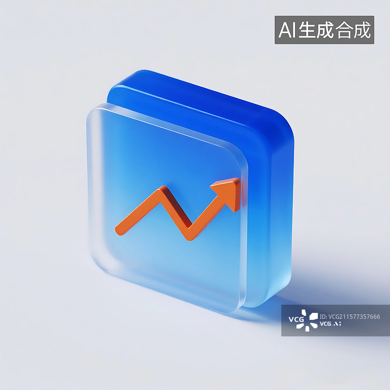 【AI数字艺术】数据分析搜索统计科技条形图图标图片素材