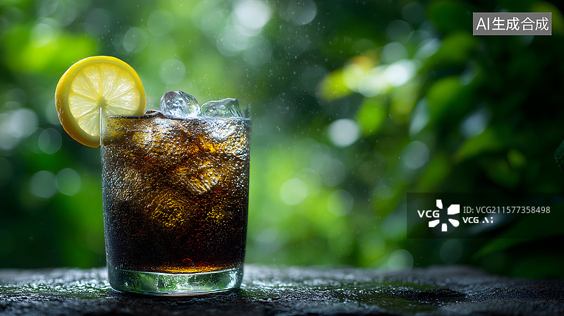 【AI数字艺术】青柠沁水冰饮透凉夏图片素材