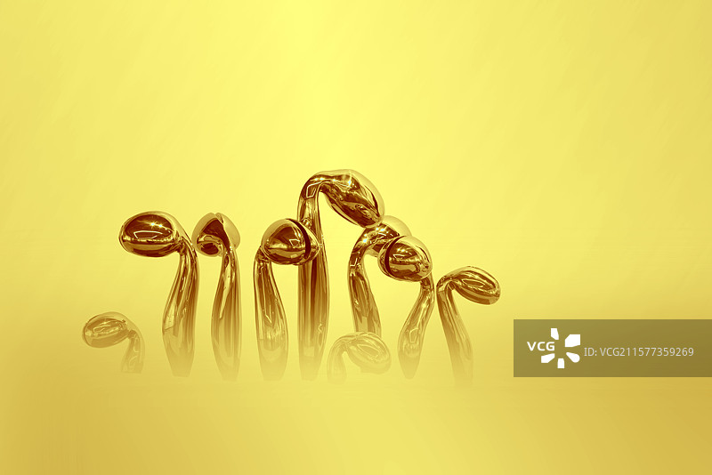 美术工艺，不锈钢雕塑，生机，豆芽图片素材