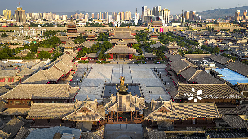 山西大同古城华严寺古城墙图片素材