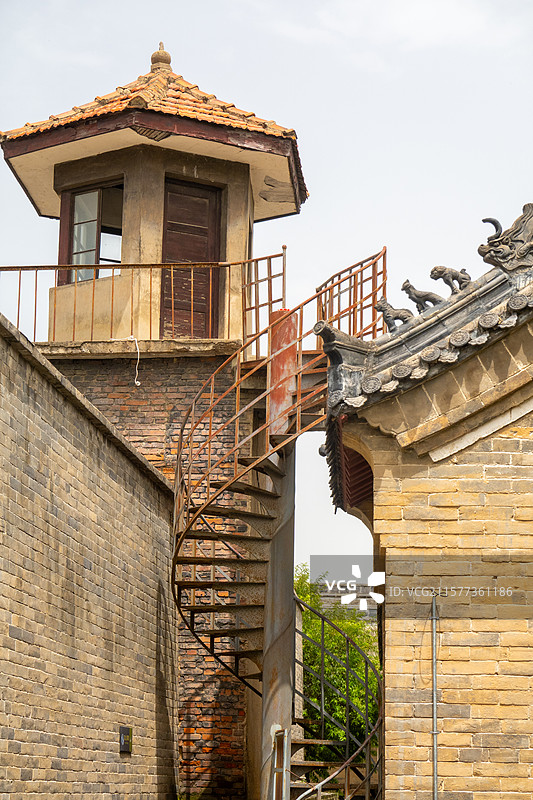 河南省郑州市新密市密县县衙监狱、地牢、瞭望塔图片素材