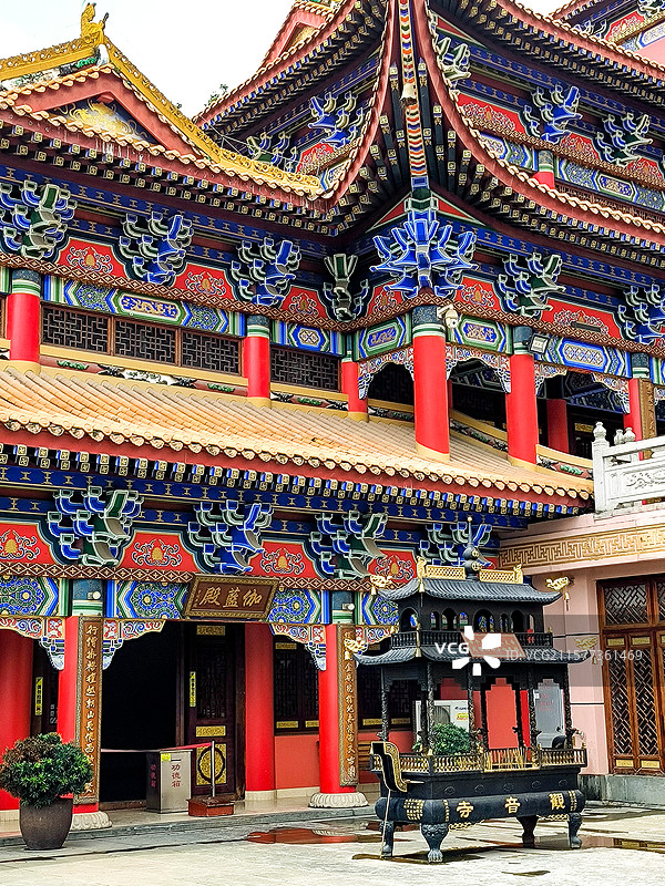 大岭山森林公园观音寺“伽蓝殿”图片素材