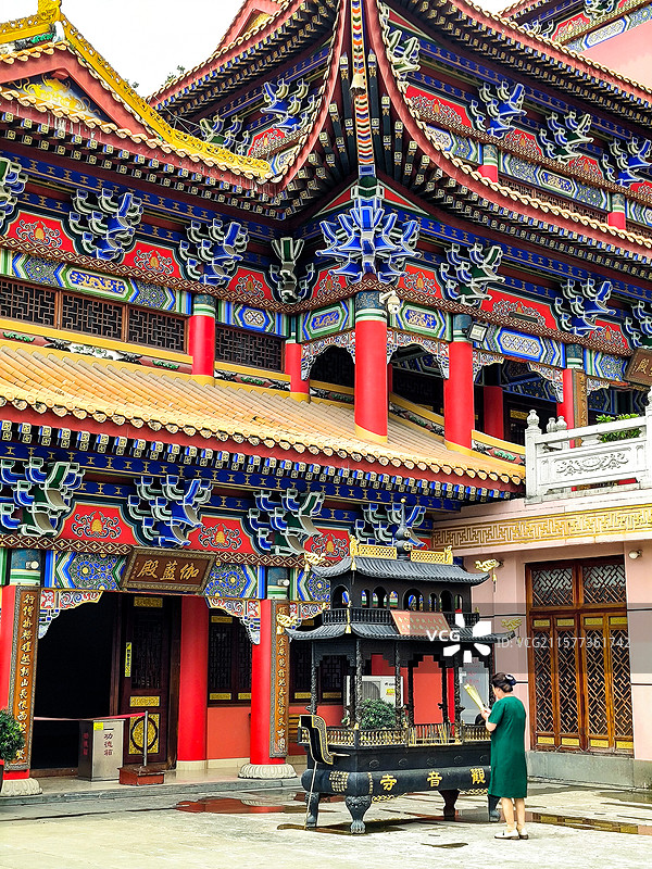 大岭山森林公园观音寺“伽蓝殿”图片素材