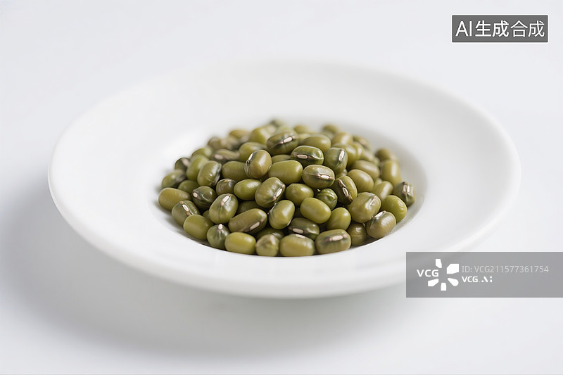 【AI数字艺术】一碟绿豆图片素材