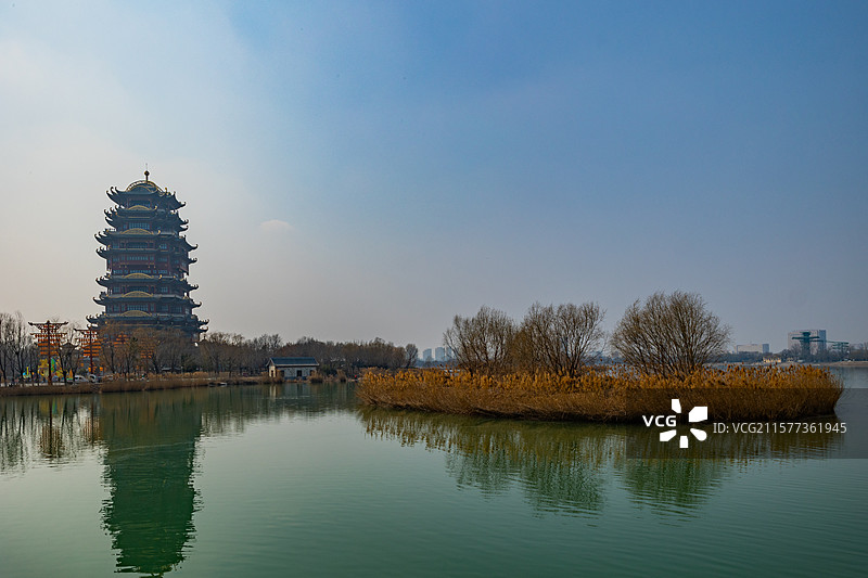 滨州蒲湖公园图片素材