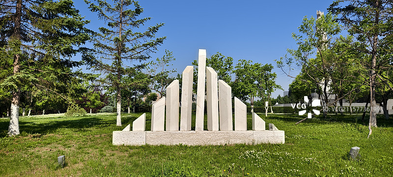 长春世界雕塑公园～《音乐》伊丽莎白·埃克斯特兰特，瑞典图片素材