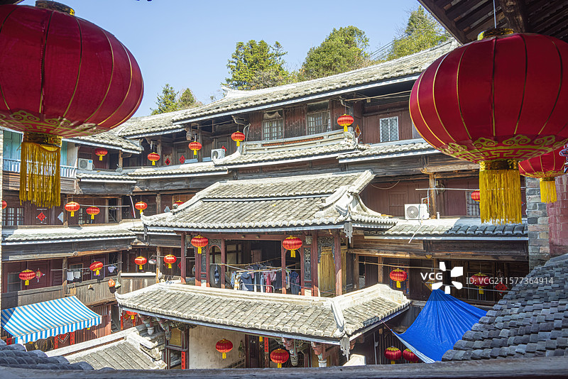 中国福建龙岩永定土楼王子景区奎聚楼图片素材