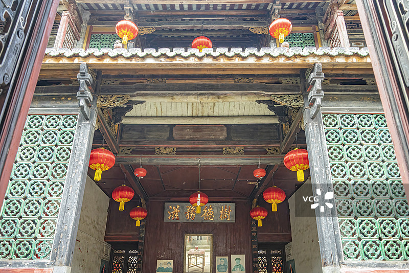 中国福建龙岩永定土楼王子景区福裕楼图片素材