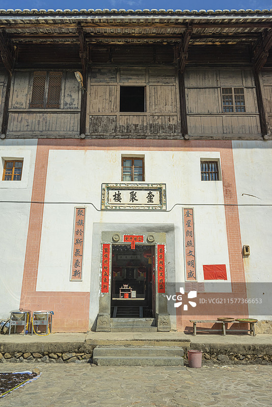 中国福建龙岩永定土楼王子景区奎聚楼图片素材