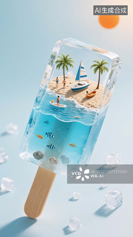 【AI数字艺术】夏天插画图片素材