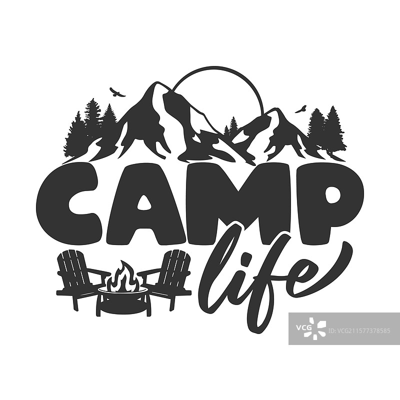 露营生活剪贴画图片素材