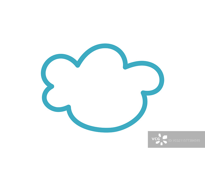 适合柔和曲线的云朵轮廓图片素材
