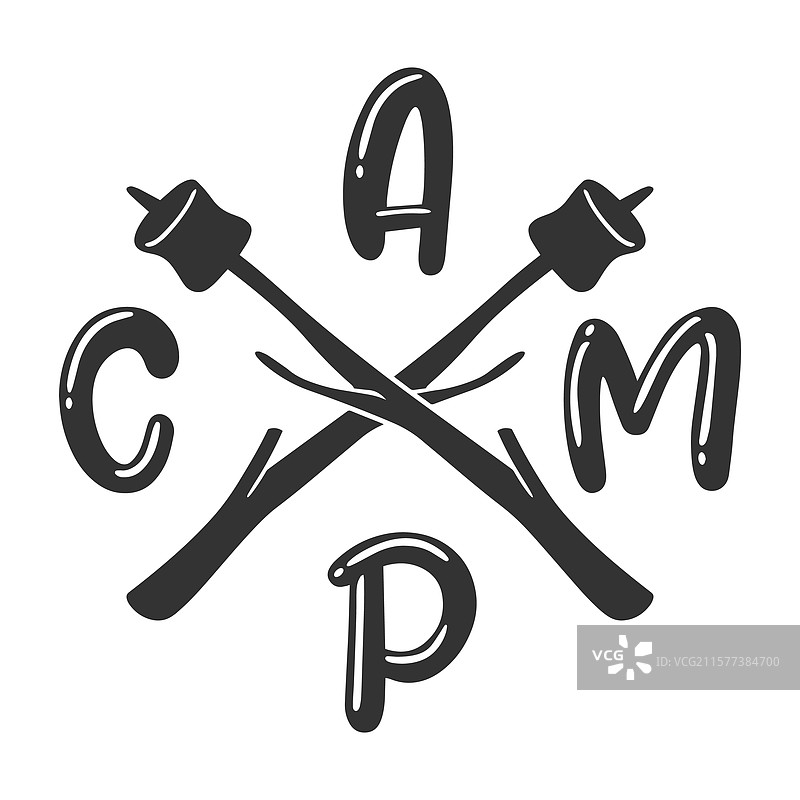 露营烤棉花糖剪贴画图片素材