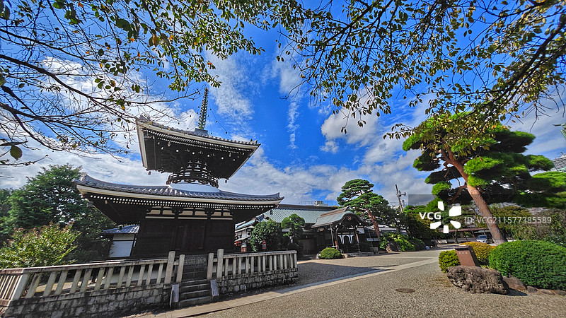 日本东京护国寺位于文京区，建于 1681 年，属真言宗丰山派，有诸多文化财，每月 18 日开放本堂，图片素材