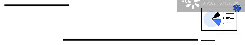 财务摘要，包含饼图和通知图片素材