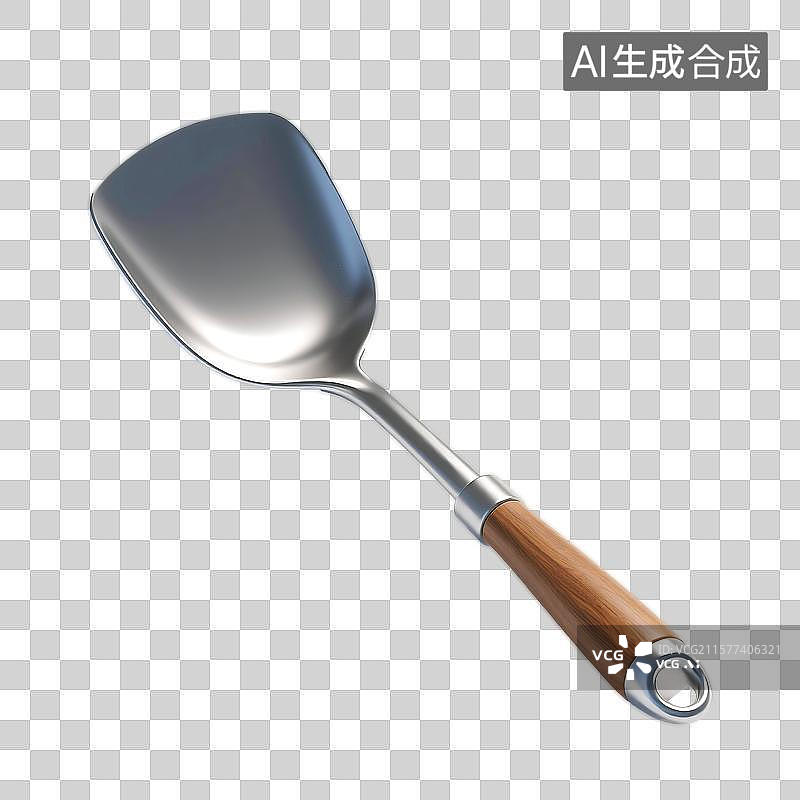 【AI数字艺术】3D立体三维C4D厨师烹饪厨具锅铲设计元素图片素材